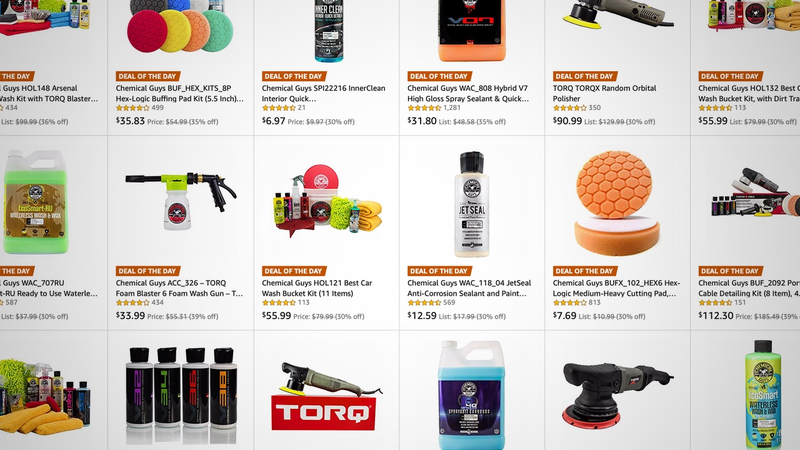 Gold Box productos Chemical Guys | AmazonGráfico: Shep McAllister